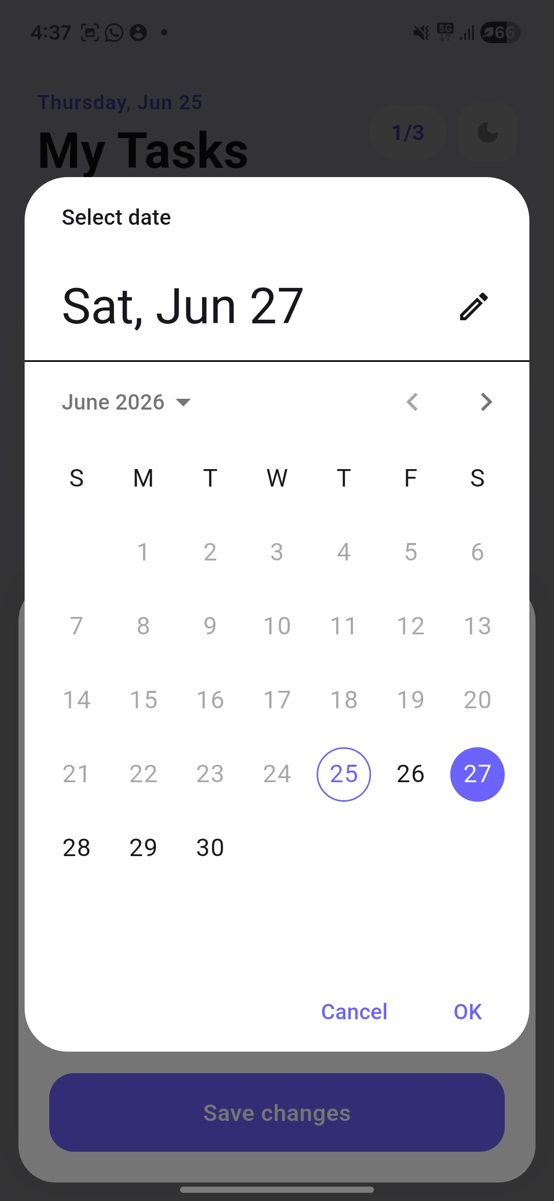Schedule picker